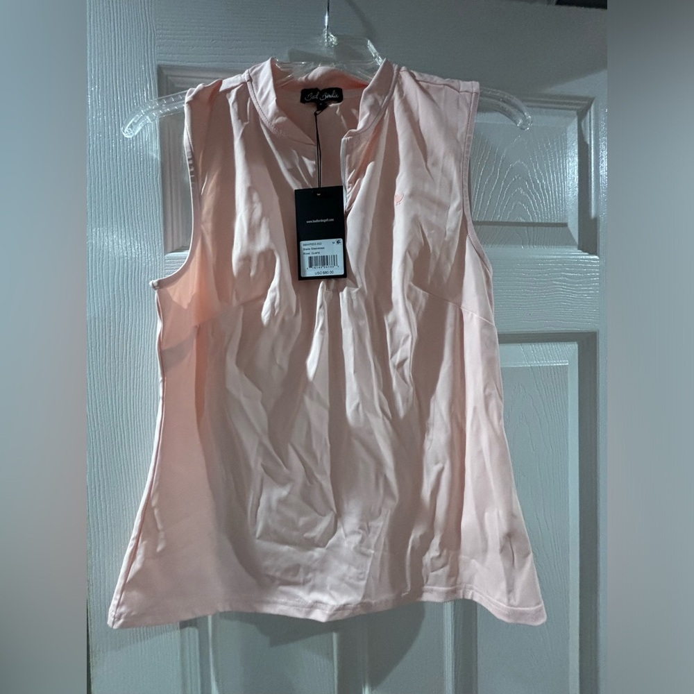 Bad Birdie Pale Pink Sleeveless Tank Top